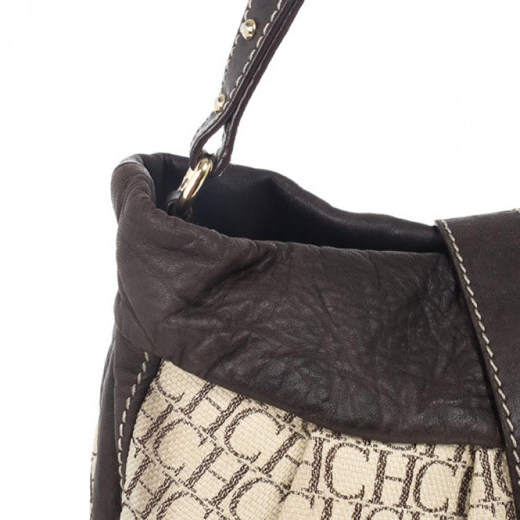 Pre Owned Carolina Herrera Monogram Bucket Bag