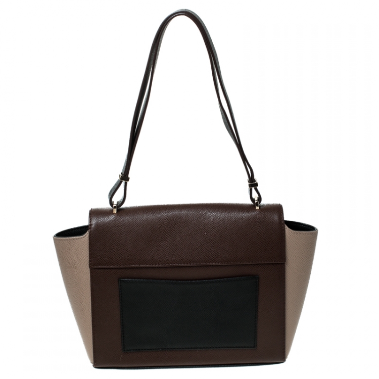 Pre Owned Carolina Herrera Multicolor Leather Shoulder Bag