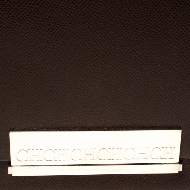 Pre Owned Carolina Herrera Multicolor Leather Shoulder Bag