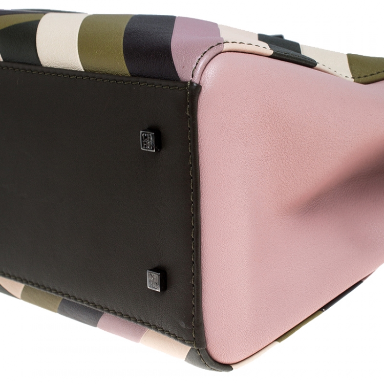 Pre Owned Carolina Herrera Multicolour Leather Charm Tote