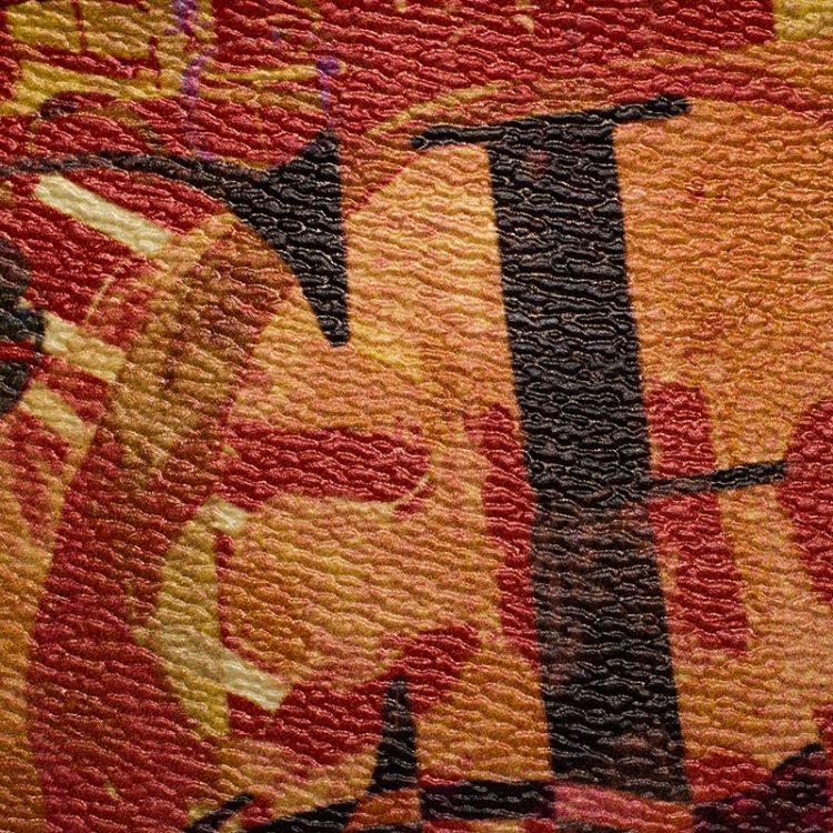 Pre Owned Carolina Herrera Multicolor Painted Monogram Leather Continental Wallet