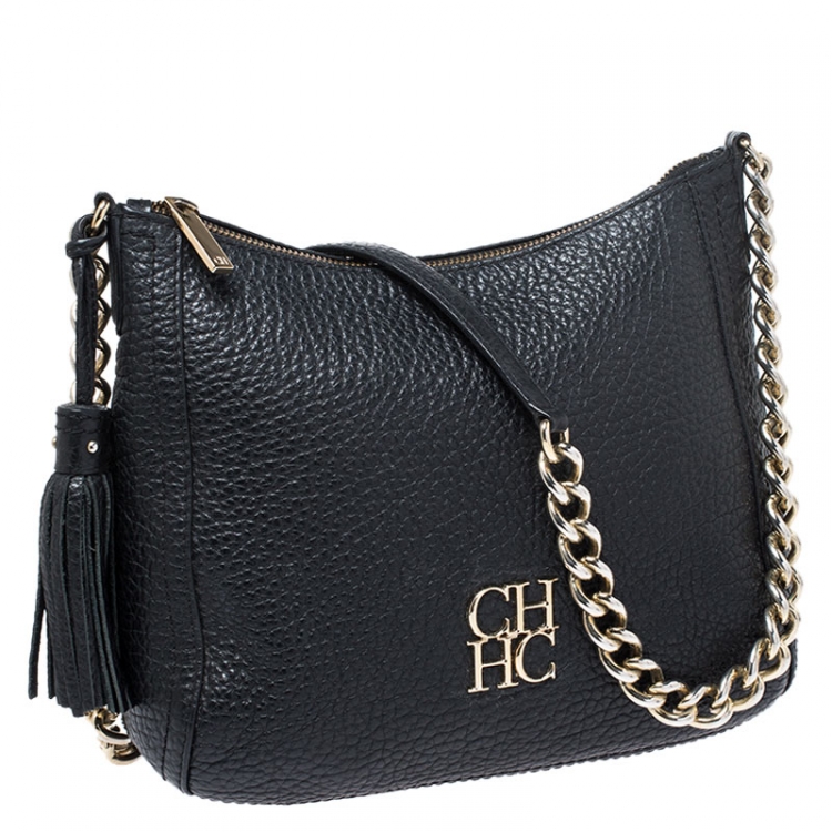 black tassel shoulder bag