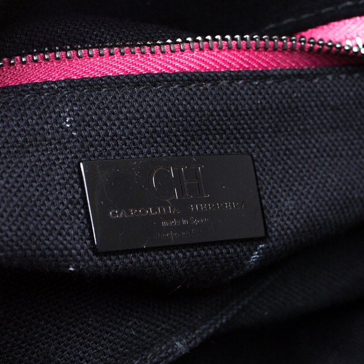 Pre Owned Carolina Herrera Black Quilted Leather Bimba Flap Shoulder Bag