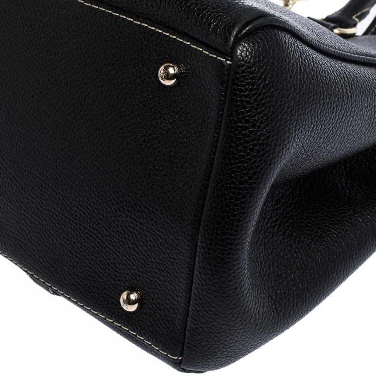 Pre Owned Carolina Herrera Black Leather Andy Tote