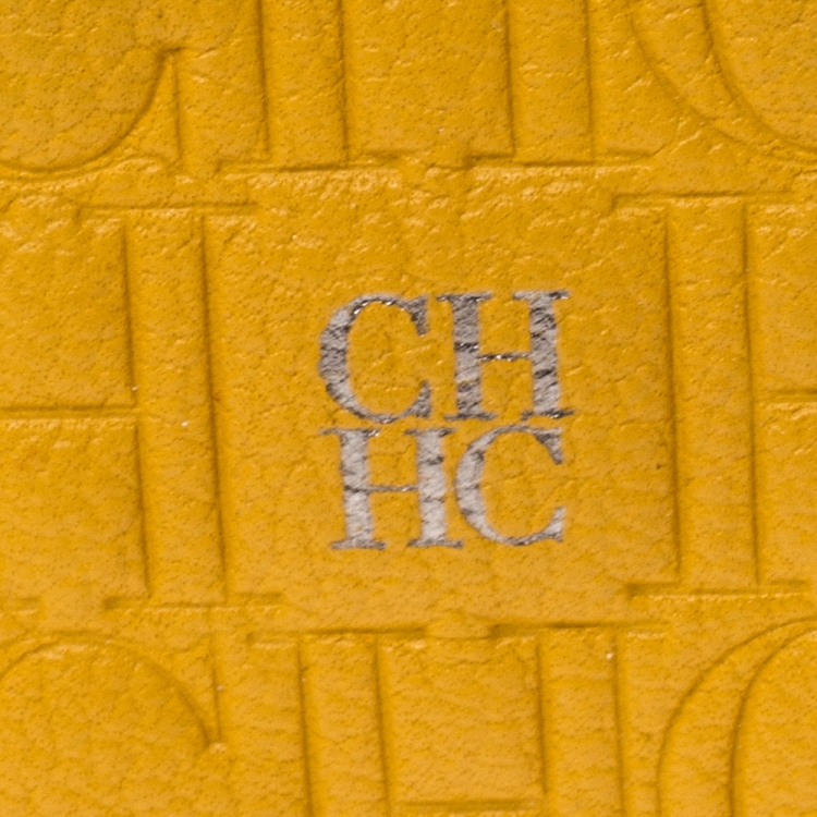 Pre Owned حقيبة يد صغيرة كارولينا هيريرا جلد منقوشة مسطردة