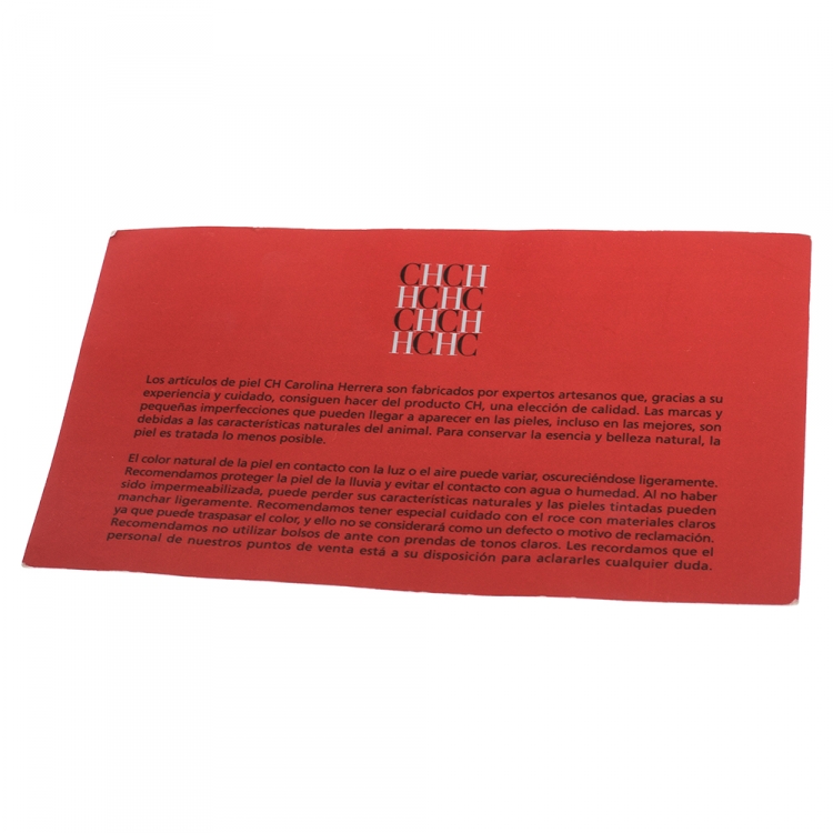 مملوكة مسبقًا Carolina Herrera Brown Leather Andy Tote