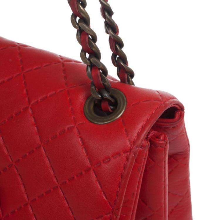 Pre Owned Carolina Herrera Monogram Embossed Bag