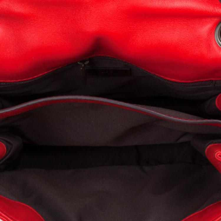 Pre Owned Carolina Herrera Monogram Embossed Bag