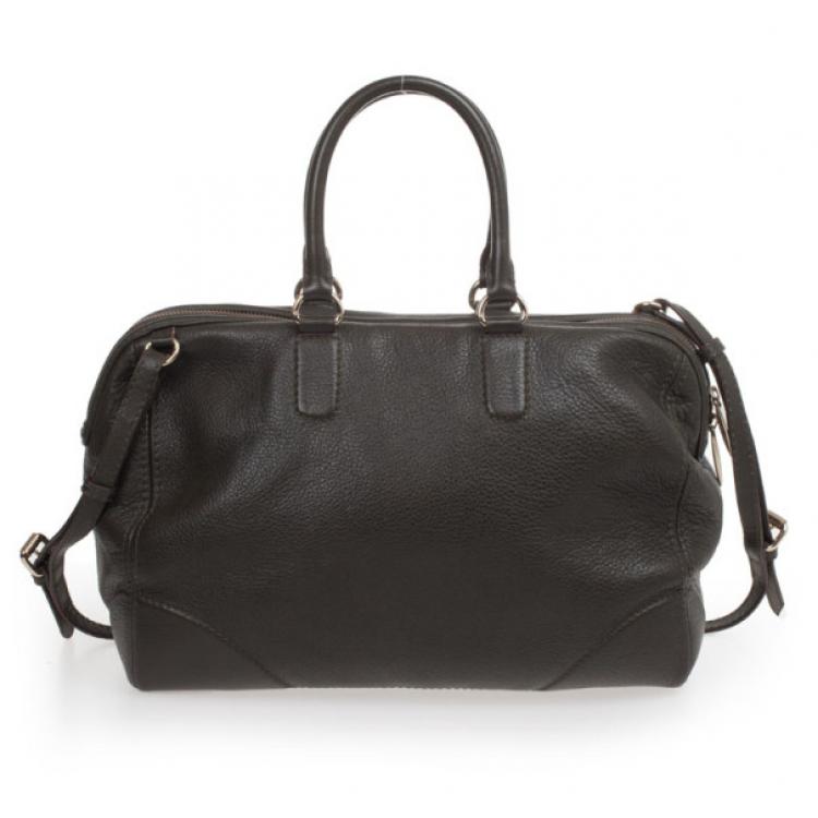 Pre Owned Carolina Herrera Black Boston Bag