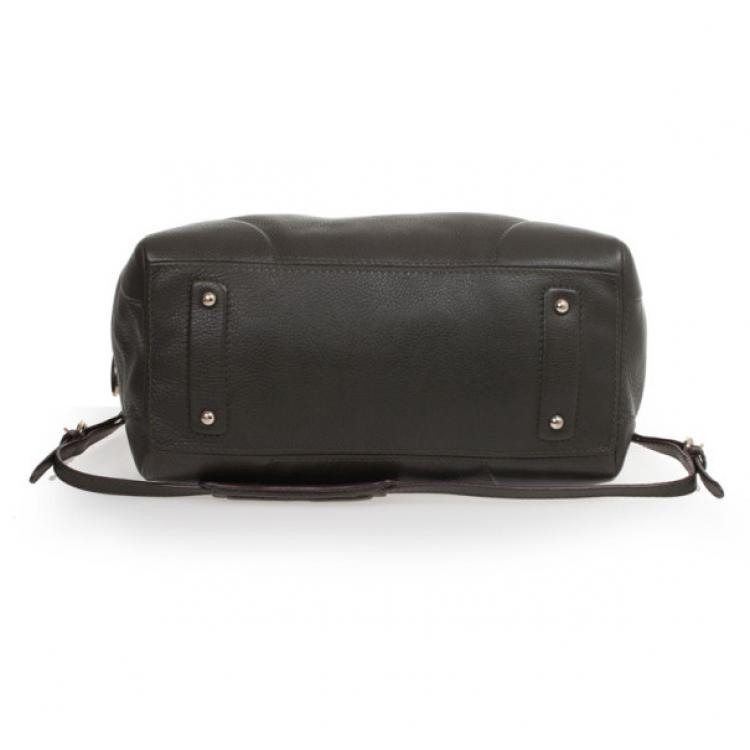 Pre Owned Carolina Herrera Black Boston Bag