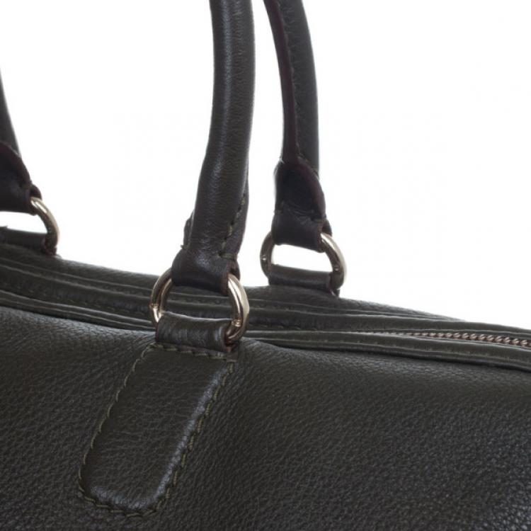 Pre Owned Carolina Herrera Black Boston Bag