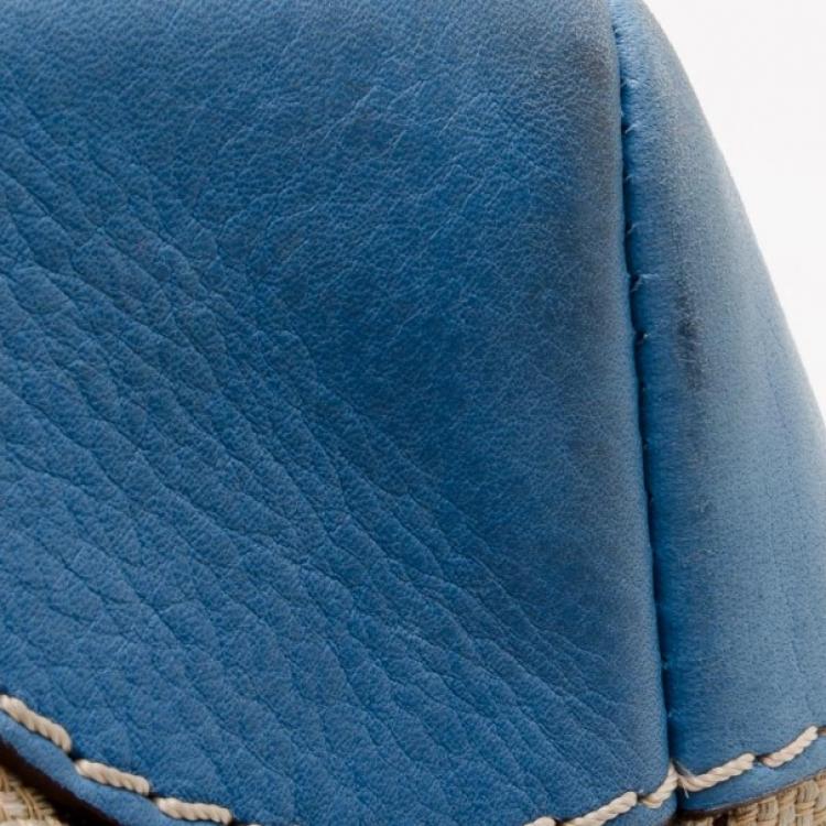 Pre Owned Carolina Herrera Monogram Canvas and Leather Boston