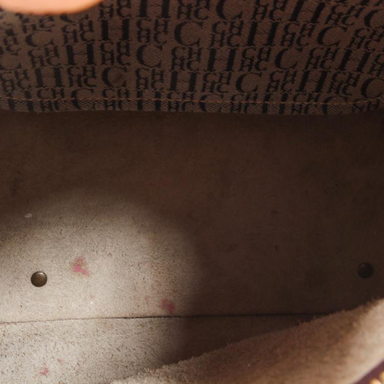 Pre Owned  Carolina Herrera Metallic Andy Boston Bag  