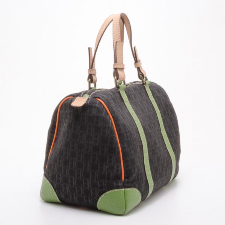 Pre Owned Carolina Herrera Monogram Multicolored Boston