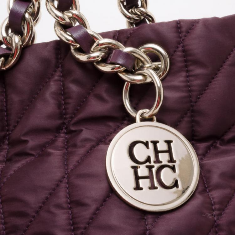 Pre Owned Carolina Herrera Quilted Tote