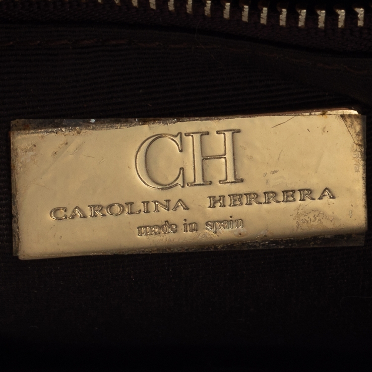 Pre Owned Carolina Herrera Multicolor Leather New Baltazar Flap Shoulder Bag