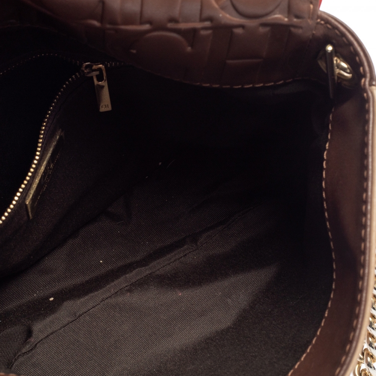 Pre Owned Carolina Herrera Multicolor Leather New Baltazar Flap Shoulder Bag