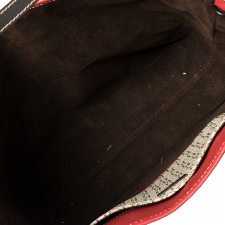 Pre Owned Carolina Herrera Multicolor Monogram Canvas and Leather Tote