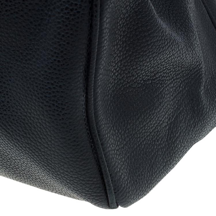 Pre Owned Carolina Herrera Black Leather Matteo Satchel