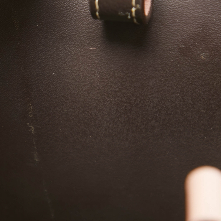 Pre Owned Carolina Herrera Pink/Beige Monogram Coated Canvas and Leather Matryoshka Padlock Tote