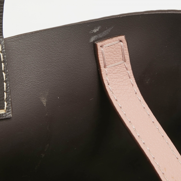 Pre Owned Carolina Herrera Pink/Beige Monogram Coated Canvas and Leather Matryoshka Padlock Tote