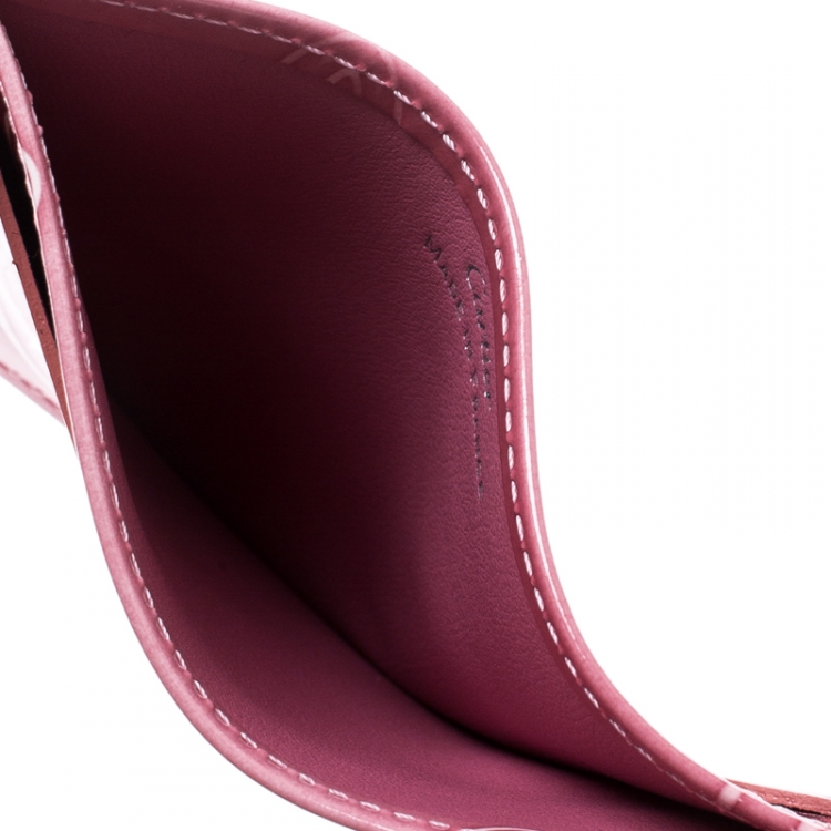 مملوكة مسبقًا Cartier Pink Leather Happy Birthday Single Card Holder