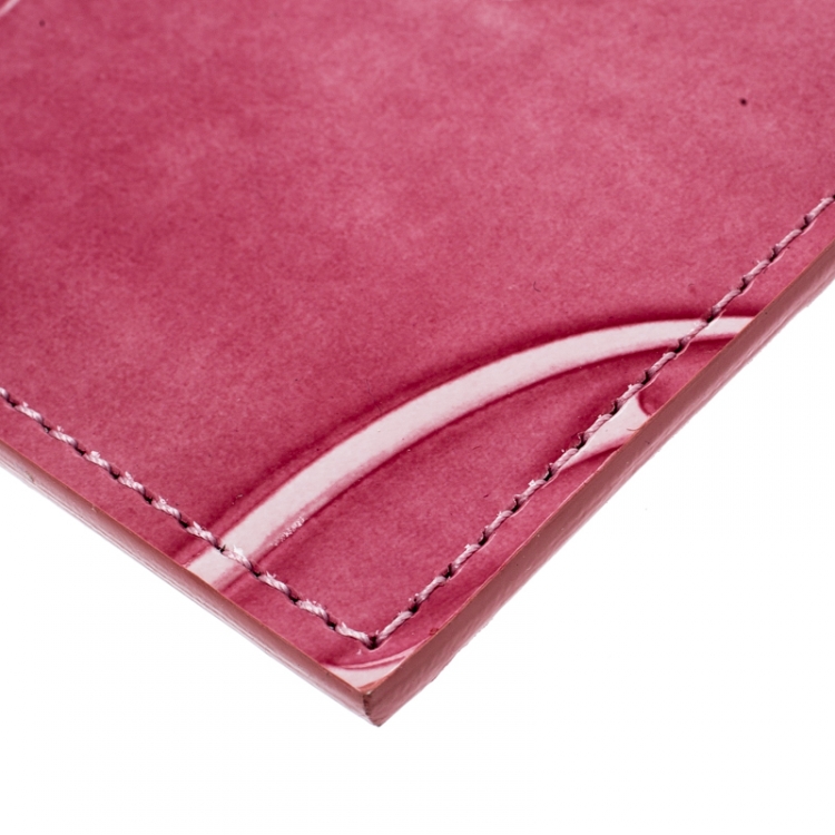 مملوكة مسبقًا Cartier Pink Leather Happy Birthday Single Card Holder