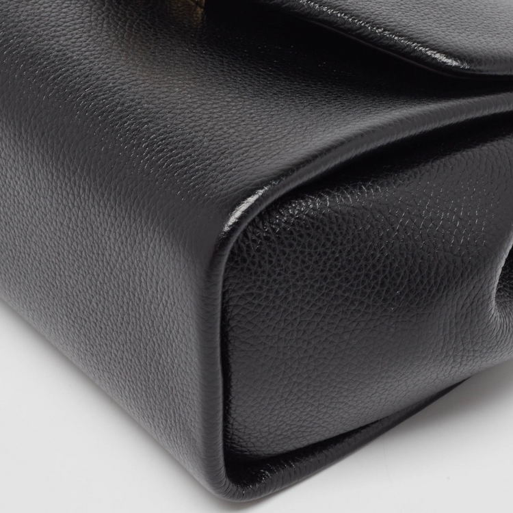 Pre Owned Cartier Black Leather Mini Panthere Chain Bag