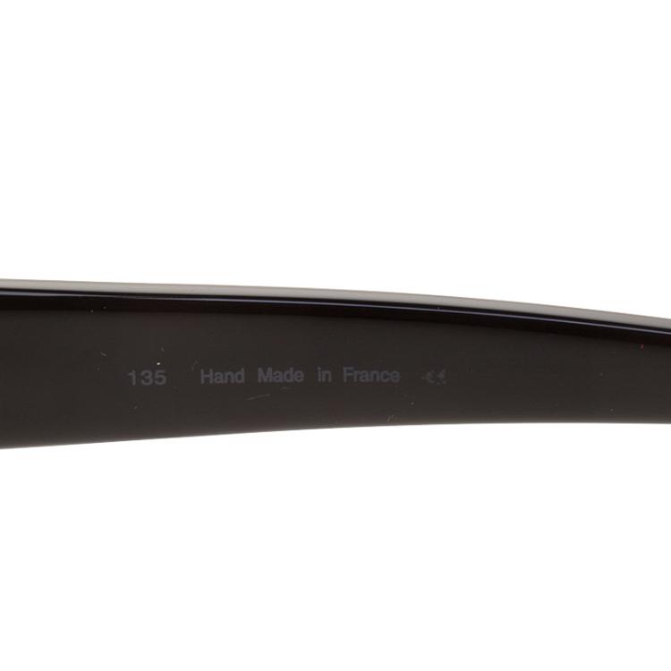 Pre Owned Cartier Black Cateye Sunglasses