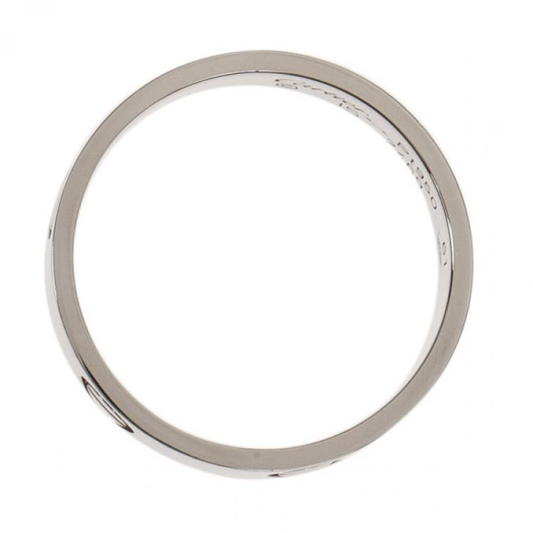 Pre Owned Cartier Love Platinum Ring Size 61