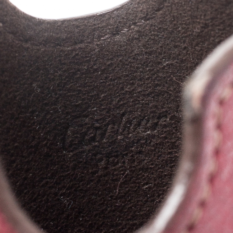 Pre Owned Cartier Red Leather iPhone Case