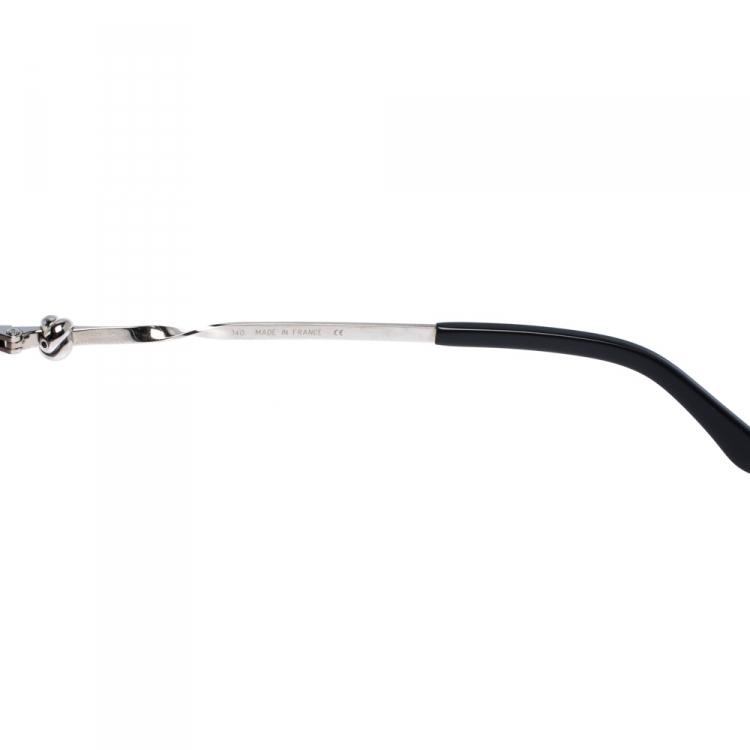 Pre Owned Cartier Palladium Plated / Grey Gradient Trinity Round Sunglasses