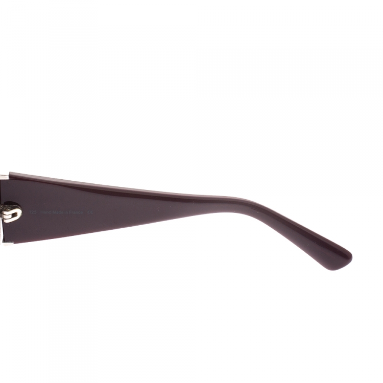 Pre Owned Cartier Purple/Black Gradient Oversized Sunglasses