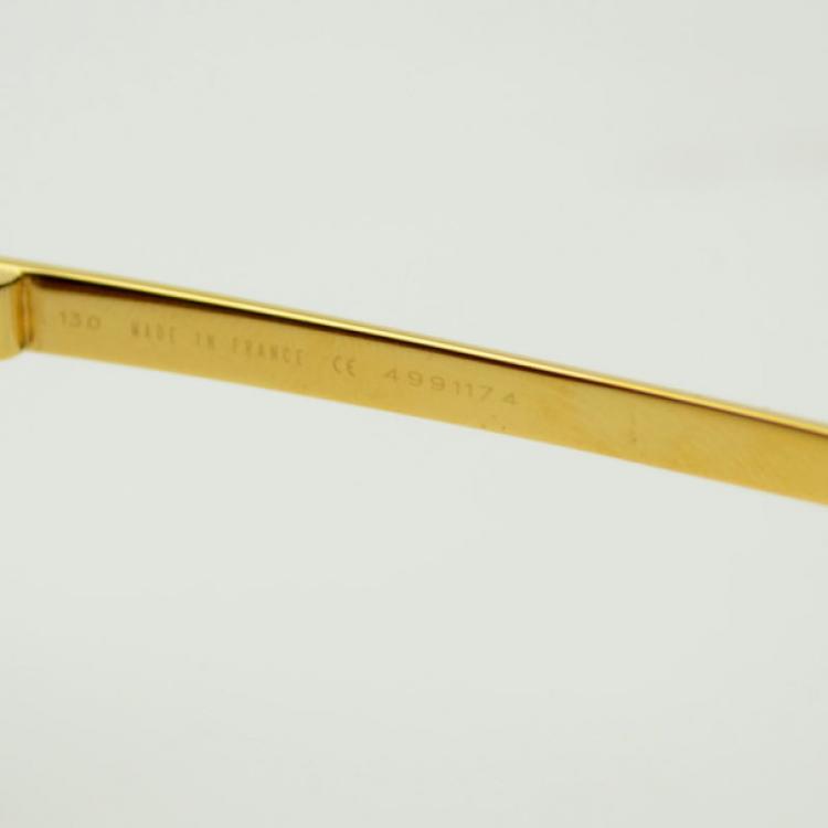 Pre Owned Cartier Santos Dumont Rimmed Aviators