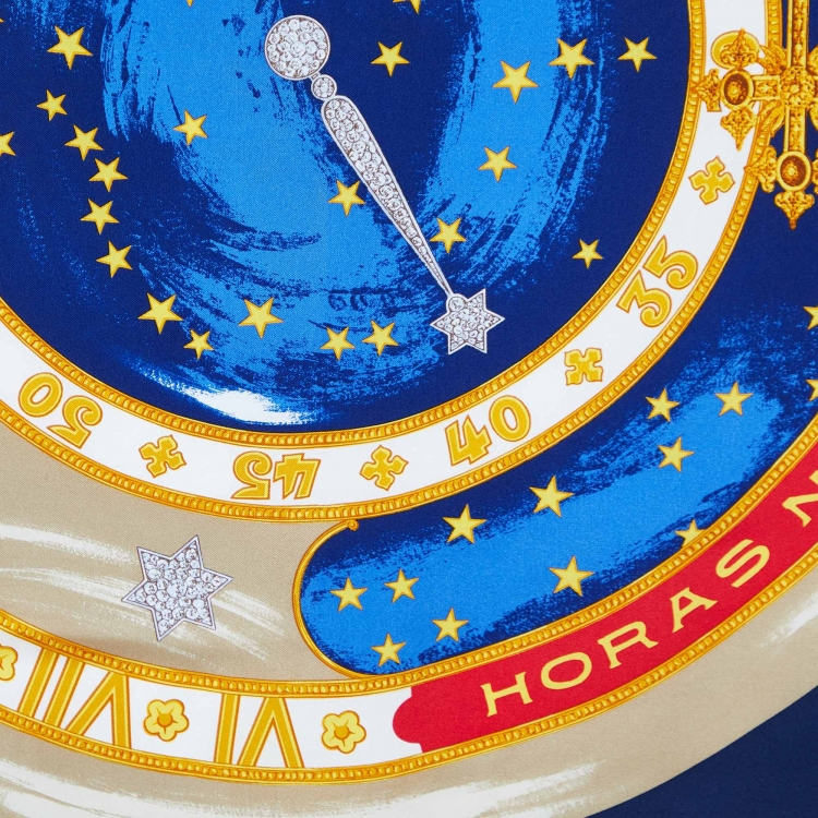 Pre Owned Cartier Red Must de Cartier Print Silk Scarf