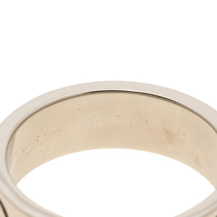 Pre Owned Cartier Love Platinum Band Ring Size 48