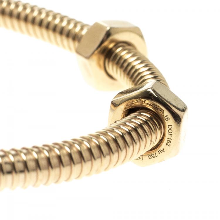 Pre Owned Cartier Ecrou de Cartier 18k Rose Gold Bracelet 16 cm