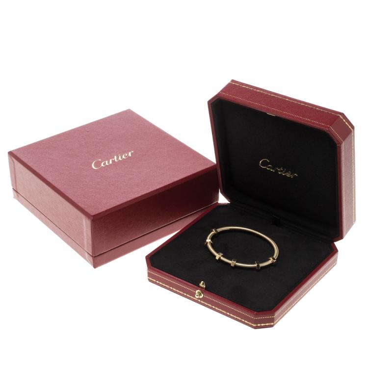 Pre Owned Cartier Ecrou de Cartier 18k Rose Gold Bracelet 16 cm