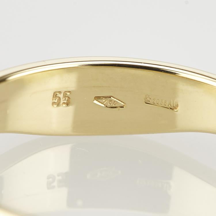 Pre Owned Cartier Love Me 18K 3-Tone Ring Size 55