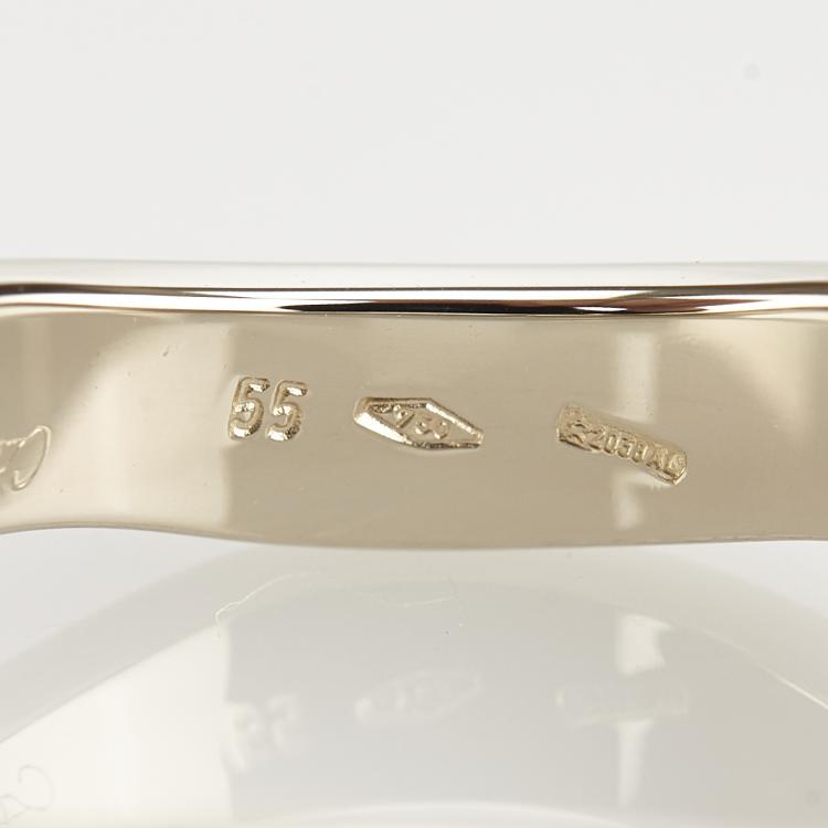 Pre Owned Cartier Love Me 18K 3-Tone Ring Size 55