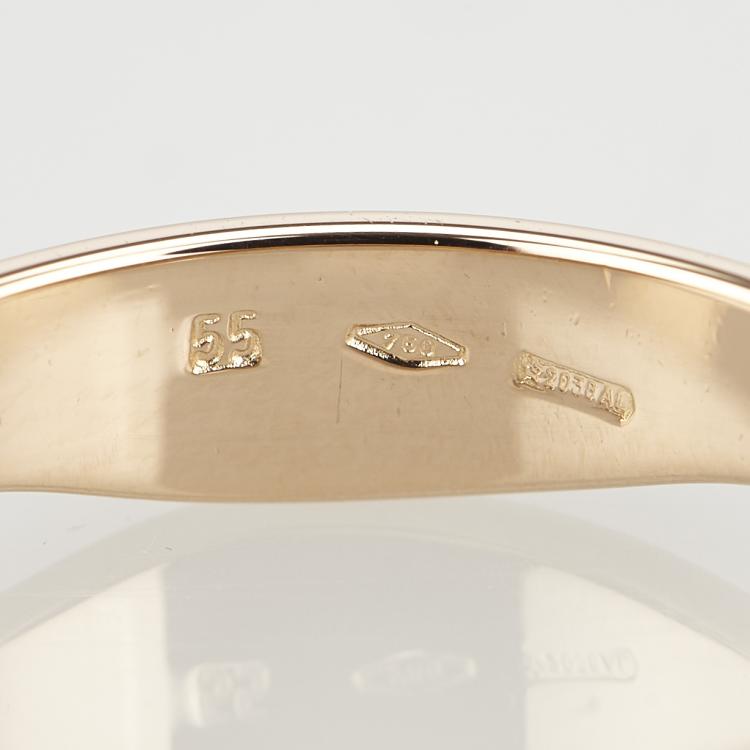 Pre Owned Cartier Love Me 18K 3-Tone Ring Size 55
