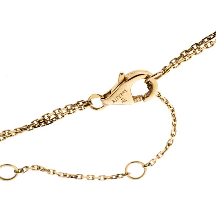 Pre Owned Cartier Sweet Trinity 18k Three Tone Gold Necklace