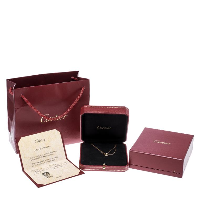 Pre Owned Cartier Sweet Trinity 18k Three Tone Gold Necklace
