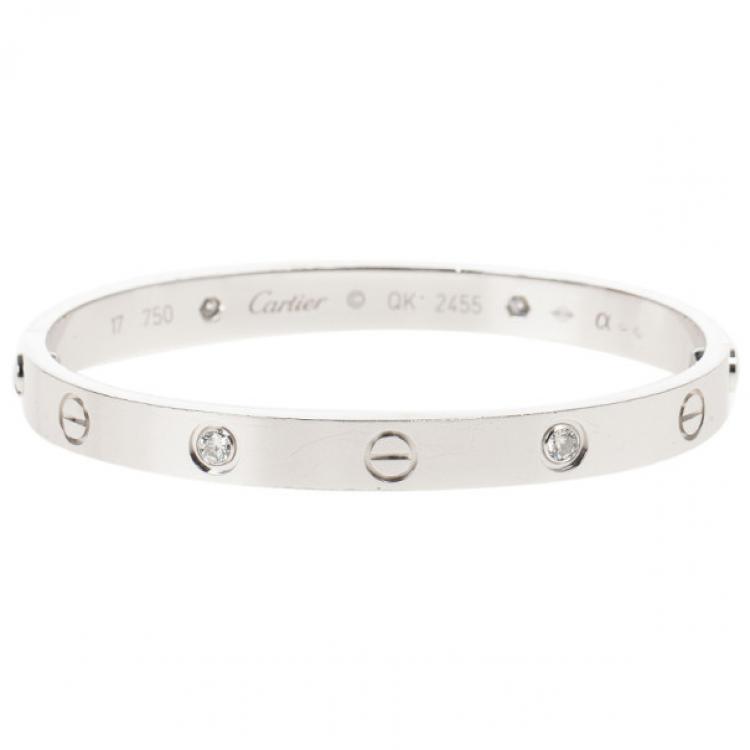 cartier love bracelet 4 diamond price