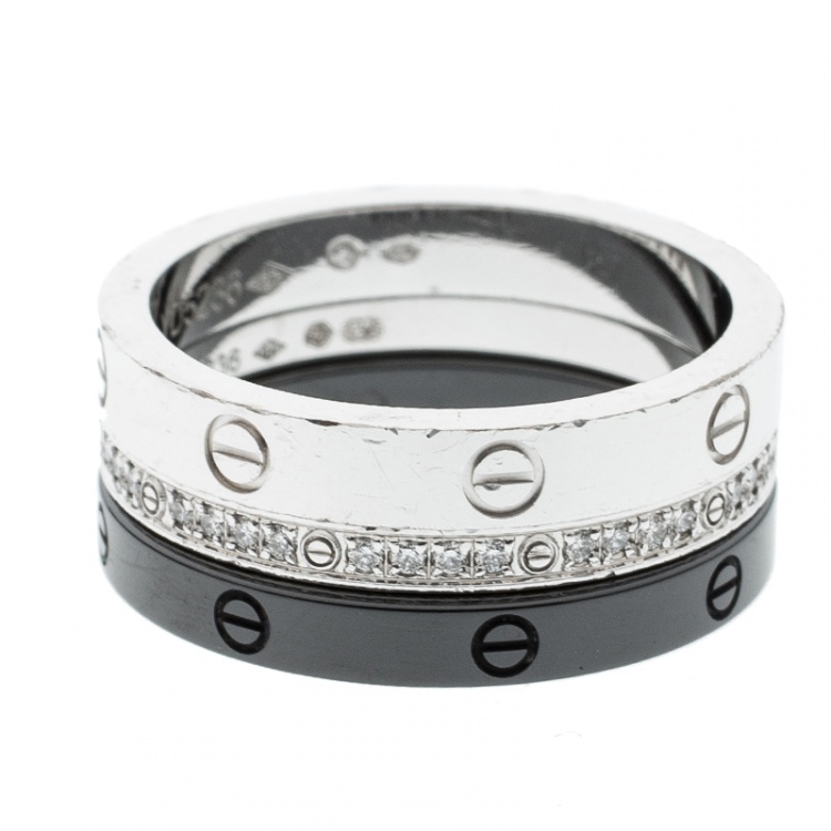 cartier 3 ring band