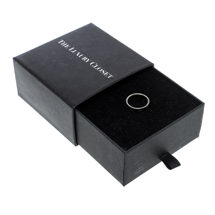Pre Owned Cartier Love 18k White Gold Mini Ring Size 52