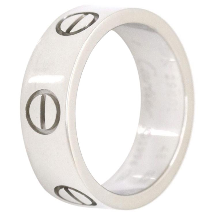 Cartier Love White Gold Ring Size 48 