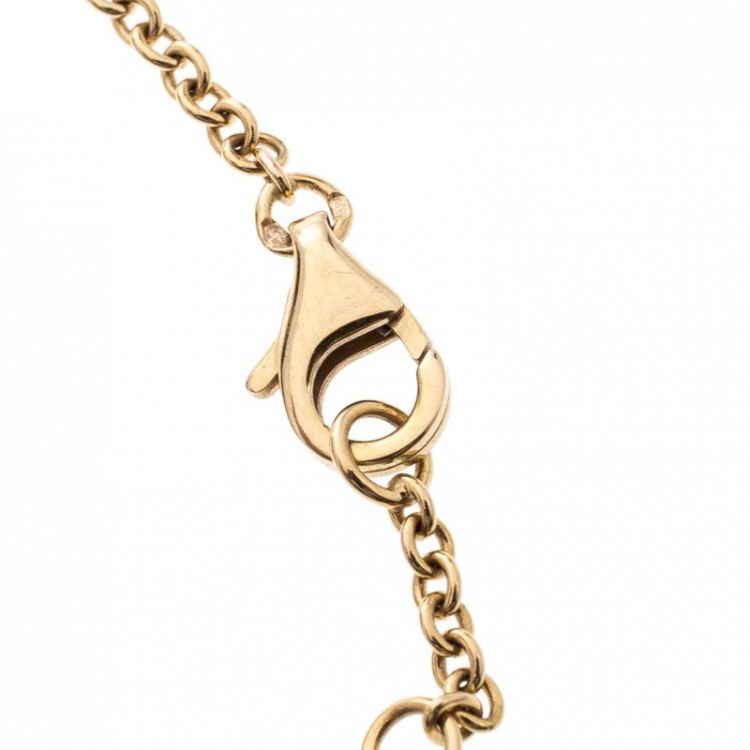 Pre Owned Cartier Love 2 Hoops 18k Rose Gold Bracelet