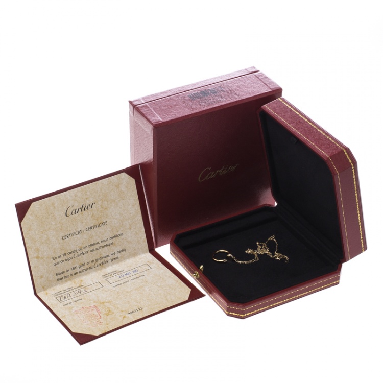 Pre Owned Cartier Juste Un Clou Diamond 18k Rose Gold Pendant Necklace