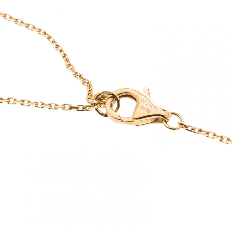 Pre Owned Cartier Diamants Légers De Cartier Diamond & 18kt Rose Gold SM Necklace 